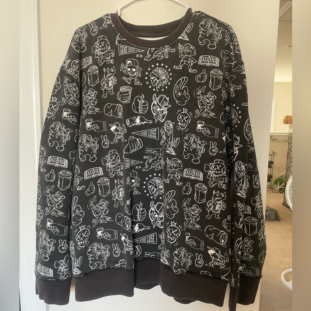 Ecko Unlimited Graffiti graphic sweatshirt XL